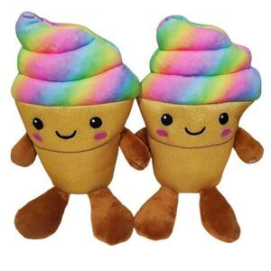 Ice Cream Cone Stuffed Animal Toy -N